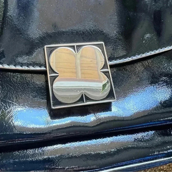 Vintage Liz Claiborne New York Lucky Patent Vegan Leather Clutch - Picture 14 of 14